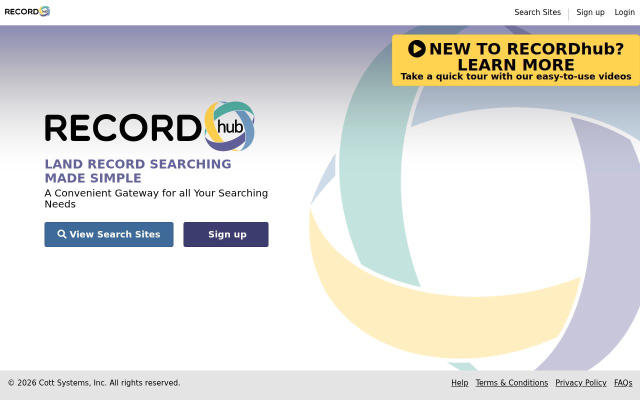 Arnold street directory COTT RECORDhub land records entry