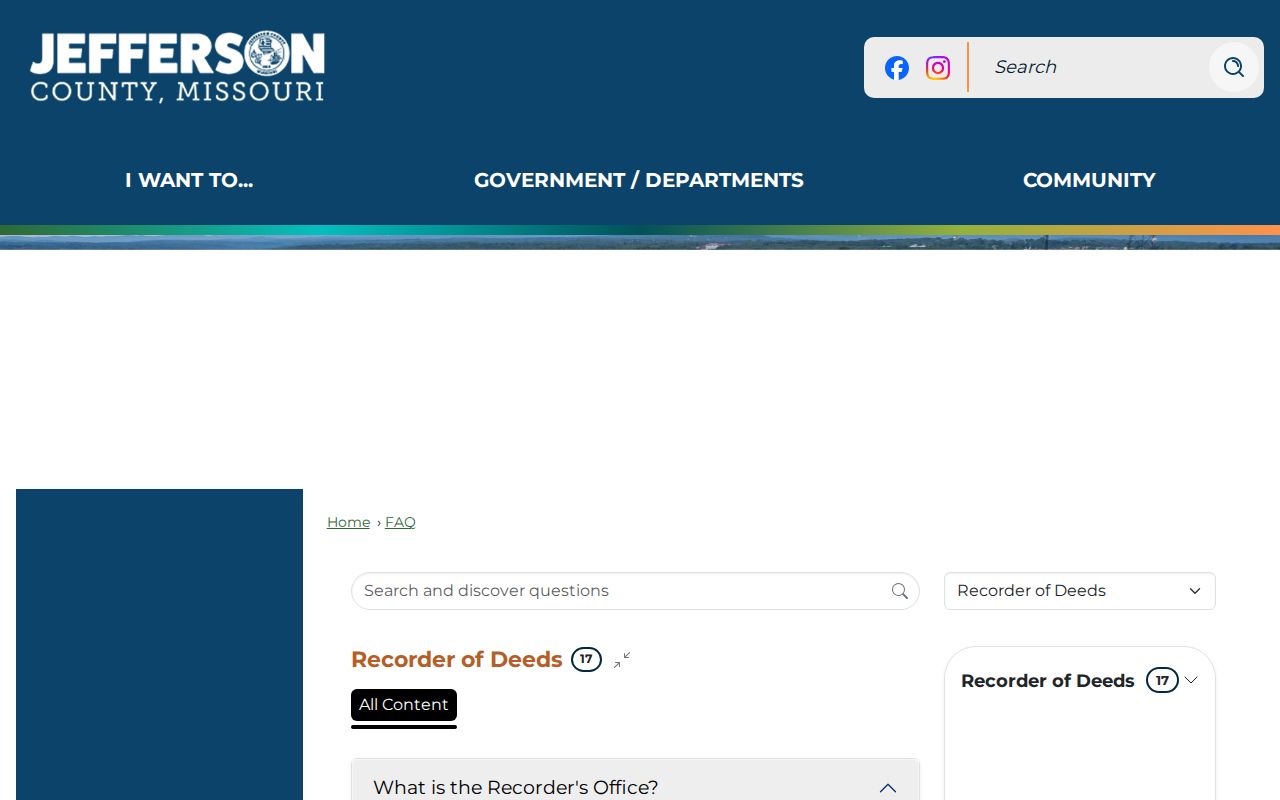 Arnold residents directory source showing Jefferson County recorder Laredo and COTT access instructions