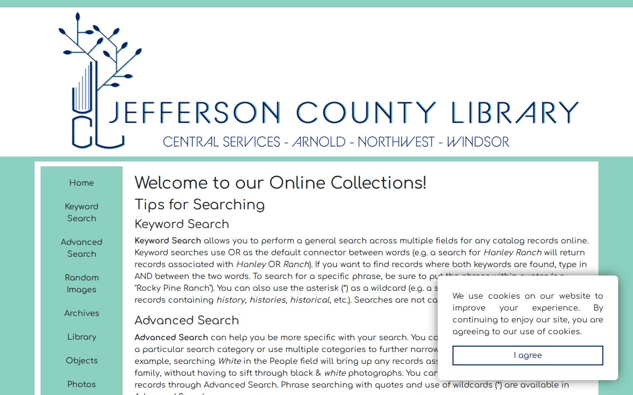 Arnold neighbors research through the Jefferson County Library local catalog
